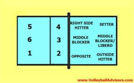 6 positions of volleyball - Learning Six Volleyball Court Positions